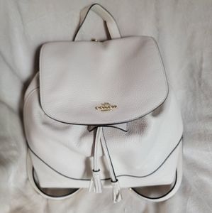 Coach backpack purse chalk color